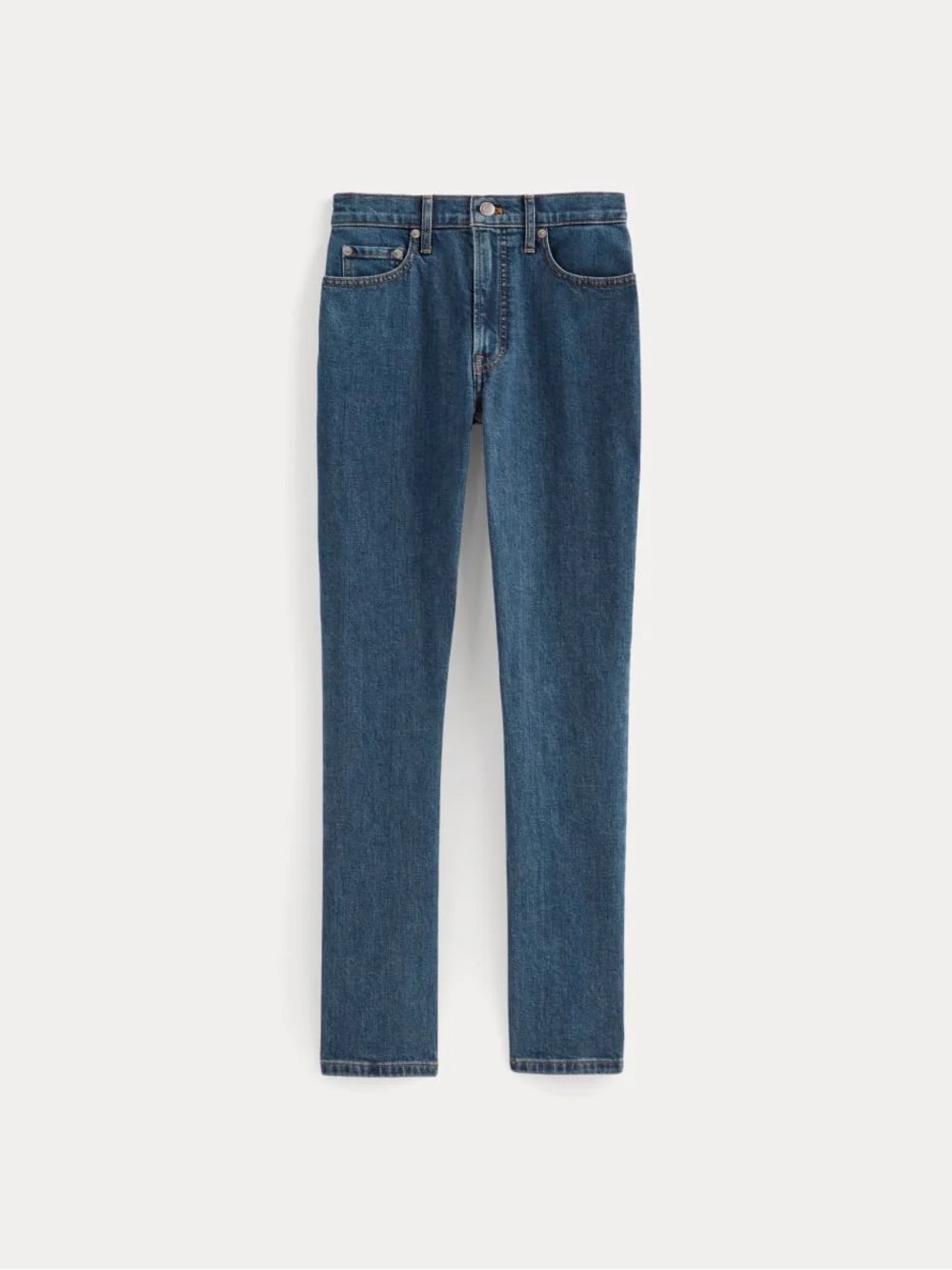 Everlane The Original Cheeky Jean Deep Blue 25s High Rise Slim Straight Nwot View 2